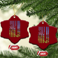 American Flag Golf Ceramic Ornament Golfer Funny Golf Club Golfing
