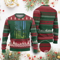American Flag Golf Ugly Christmas Sweater Golfer Funny Golf Club Golfing