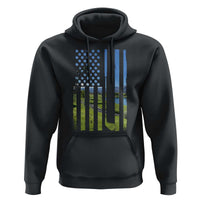 American Flag Golf Hoodie Golfer Funny Golf Club Golfing