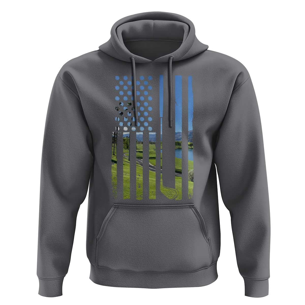 American Flag Golf Hoodie Golfer Funny Golf Club Golfing