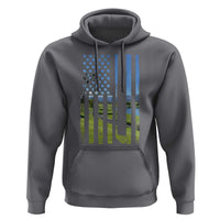 American Flag Golf Hoodie Golfer Funny Golf Club Golfing