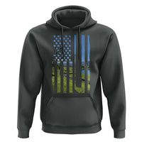 American Flag Golf Hoodie Golfer Funny Golf Club Golfing