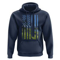 American Flag Golf Hoodie Golfer Funny Golf Club Golfing