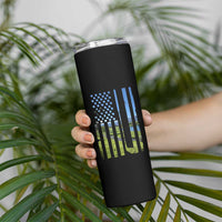 American Flag Golf Skinny Tumbler Golfer Funny Golf Club Golfing