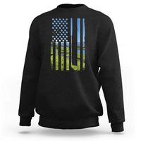American Flag Golf Sweatshirt Golfer Funny Golf Club Golfing