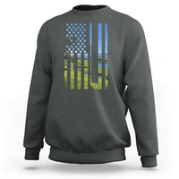 American Flag Golf Sweatshirt Golfer Funny Golf Club Golfing