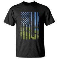 American Flag Golf T Shirt Golfer Funny Golf Club Golfing
