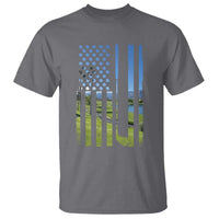 American Flag Golf T Shirt Golfer Funny Golf Club Golfing
