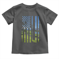 American Flag Golf Toddler T Shirt Golfer Funny Golf Club Golfing