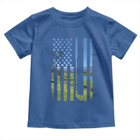 American Flag Golf Toddler T Shirt Golfer Funny Golf Club Golfing