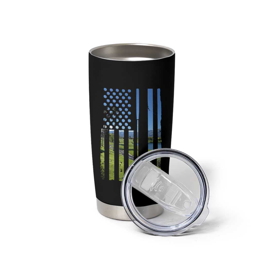 American Flag Golf Tumbler Cup Golfer Funny Golf Club Golfing