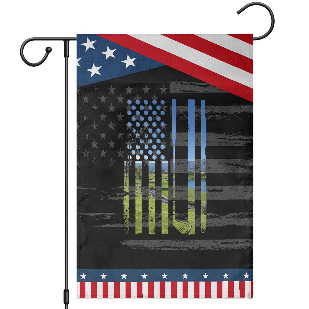 American Flag Golf Garden Flag Golfer Funny Golf Club Golfing