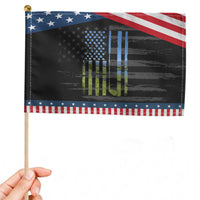 American Flag Golf Patriotic Handheld Flag Golfer Funny Golf Club Golfing