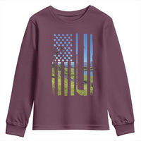 American Flag Golf Youth Sweatshirt Golfer Funny Golf Club Golfing