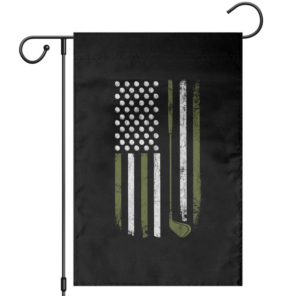 Retro American Flag Golf Garden Flag Golfer Funny Golf Club Golfing