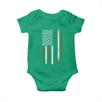 Retro American Flag Golf Baby Onesie Golfer Funny Golf Club Golfing