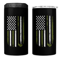 Retro American Flag Golf 4 in 1 Can Cooler Tumbler Golfer Funny Golf Club Golfing