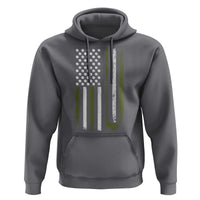 Retro American Flag Golf Hoodie Golfer Funny Golf Club Golfing