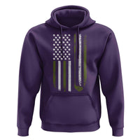 Retro American Flag Golf Hoodie Golfer Funny Golf Club Golfing