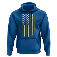 Retro American Flag Golf Hoodie Golfer Funny Golf Club Golfing