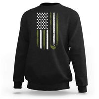 Retro American Flag Golf Sweatshirt Golfer Funny Golf Club Golfing