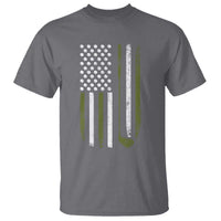 Retro American Flag Golf T Shirt Golfer Funny Golf Club Golfing