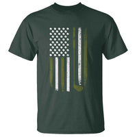 Retro American Flag Golf T Shirt Golfer Funny Golf Club Golfing