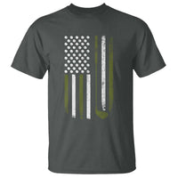 Retro American Flag Golf T Shirt Golfer Funny Golf Club Golfing