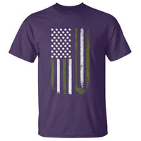 Retro American Flag Golf T Shirt Golfer Funny Golf Club Golfing