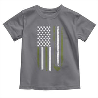 Retro American Flag Golf Toddler T Shirt Golfer Funny Golf Club Golfing