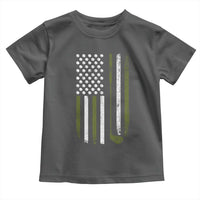 Retro American Flag Golf Toddler T Shirt Golfer Funny Golf Club Golfing