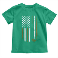 Retro American Flag Golf Toddler T Shirt Golfer Funny Golf Club Golfing