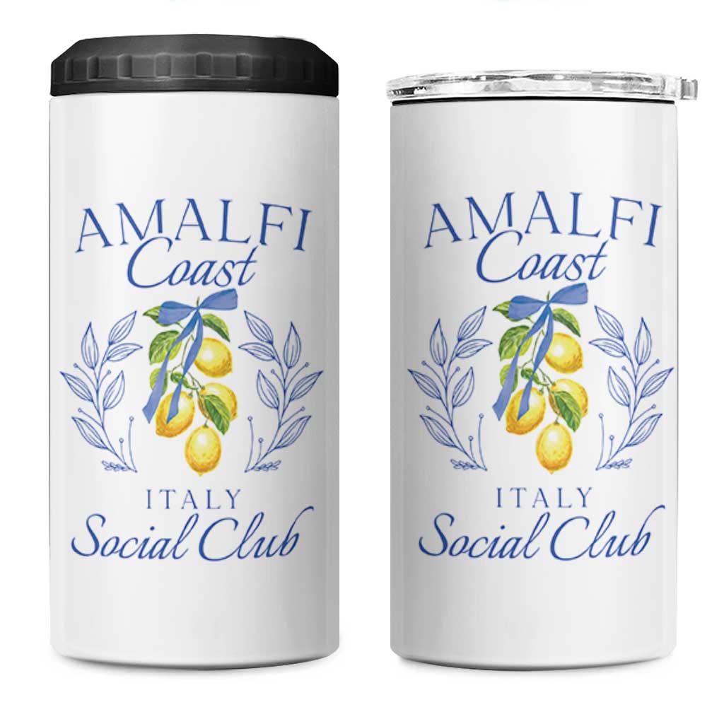 Amalfi Coast 4 in 1 Can Cooler Tumbler Sorrento Italy Vacation Gift - Wonder Print Shop