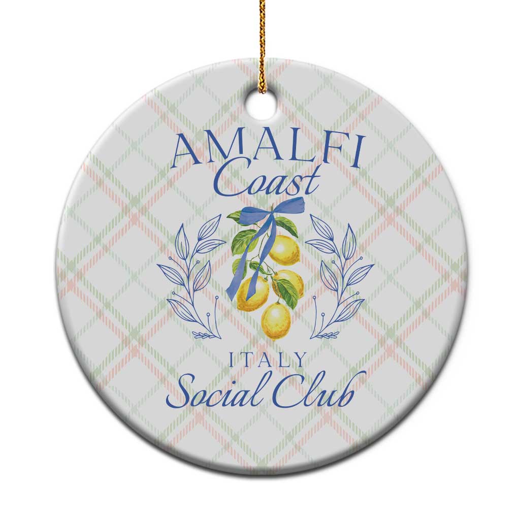 Amalfi Coast Ceramic Ornament Sorrento Italy Vacation Gift - Wonder Print Shop