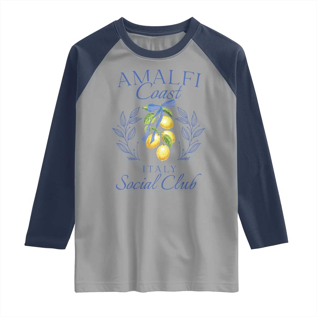 Amalfi Coast Raglan Shirt Sorrento Italy Vacation Gift - Wonder Print Shop