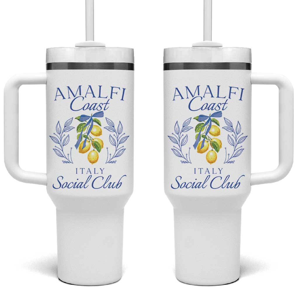 Amalfi Coast Tumbler With Handle Sorrento Italy Vacation Gift - Wonder Print Shop