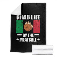 Funny Meatball Throw Blanket Italian Food Italy Flag - Wonder Print Shop