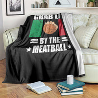 Funny Meatball Throw Blanket Italian Food Italy Flag - Wonder Print Shop