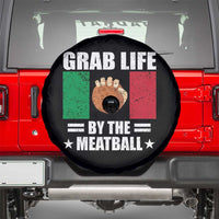 Funny Meatball Spare Tire Cover Italian Food Italy Flag - Wonder Print Shop