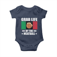 Funny Meatball Baby Onesie Italian Food Italy Flag - Wonder Print Shop