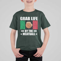 Funny Meatball T Shirt For Kid Italian Food Italy Flag - Wonder Print Shop