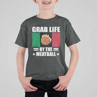 Funny Meatball T Shirt For Kid Italian Food Italy Flag - Wonder Print Shop
