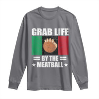 Funny Meatball Long Sleeve Shirt Italian Food Italy Flag - Wonder Print Shop