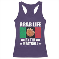 Funny Meatball Racerback Tank Top Italian Food Italy Flag - Wonder Print Shop