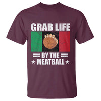 Funny Meatball T Shirt Italian Food Italy Flag - Wonder Print Shop