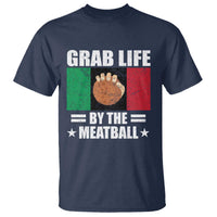 Funny Meatball T Shirt Italian Food Italy Flag - Wonder Print Shop