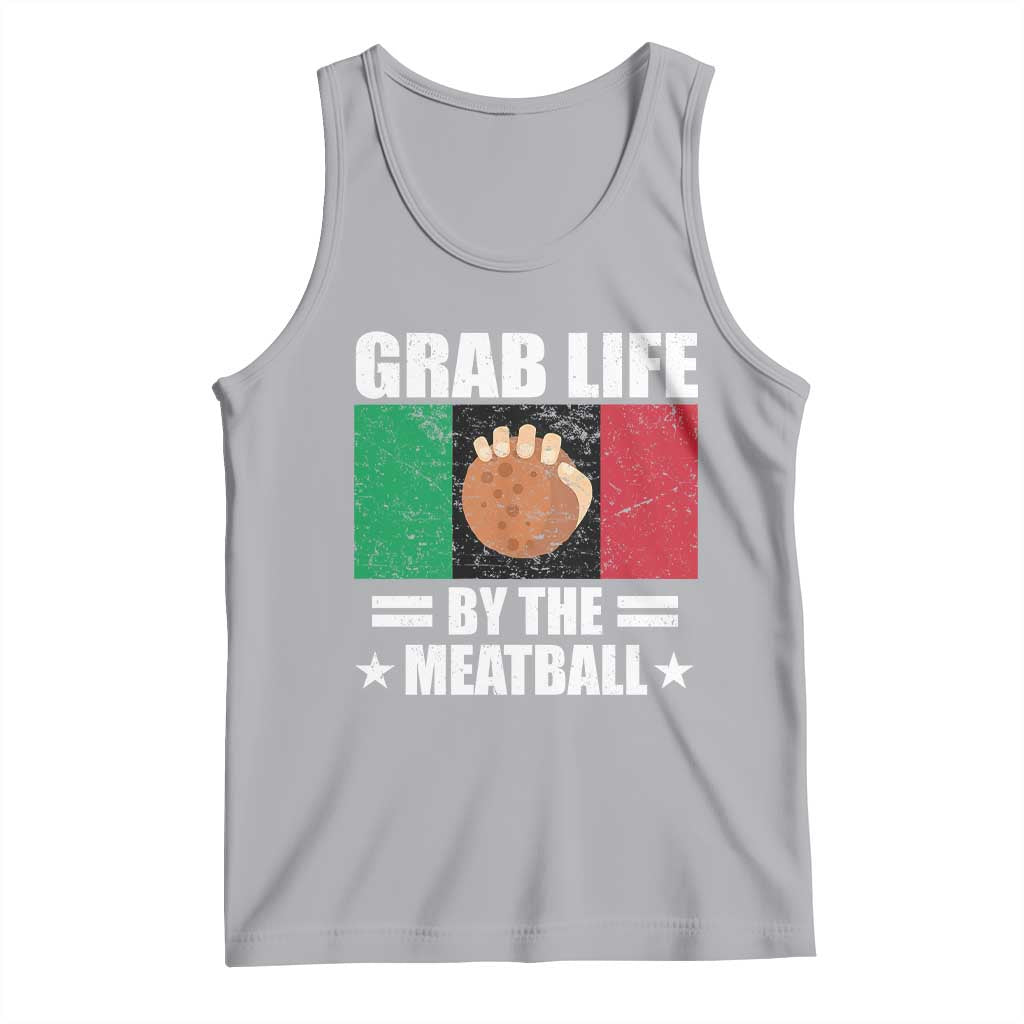 Funny Meatball Tank Top Italian Food Italy Flag - Wonder Print Shop