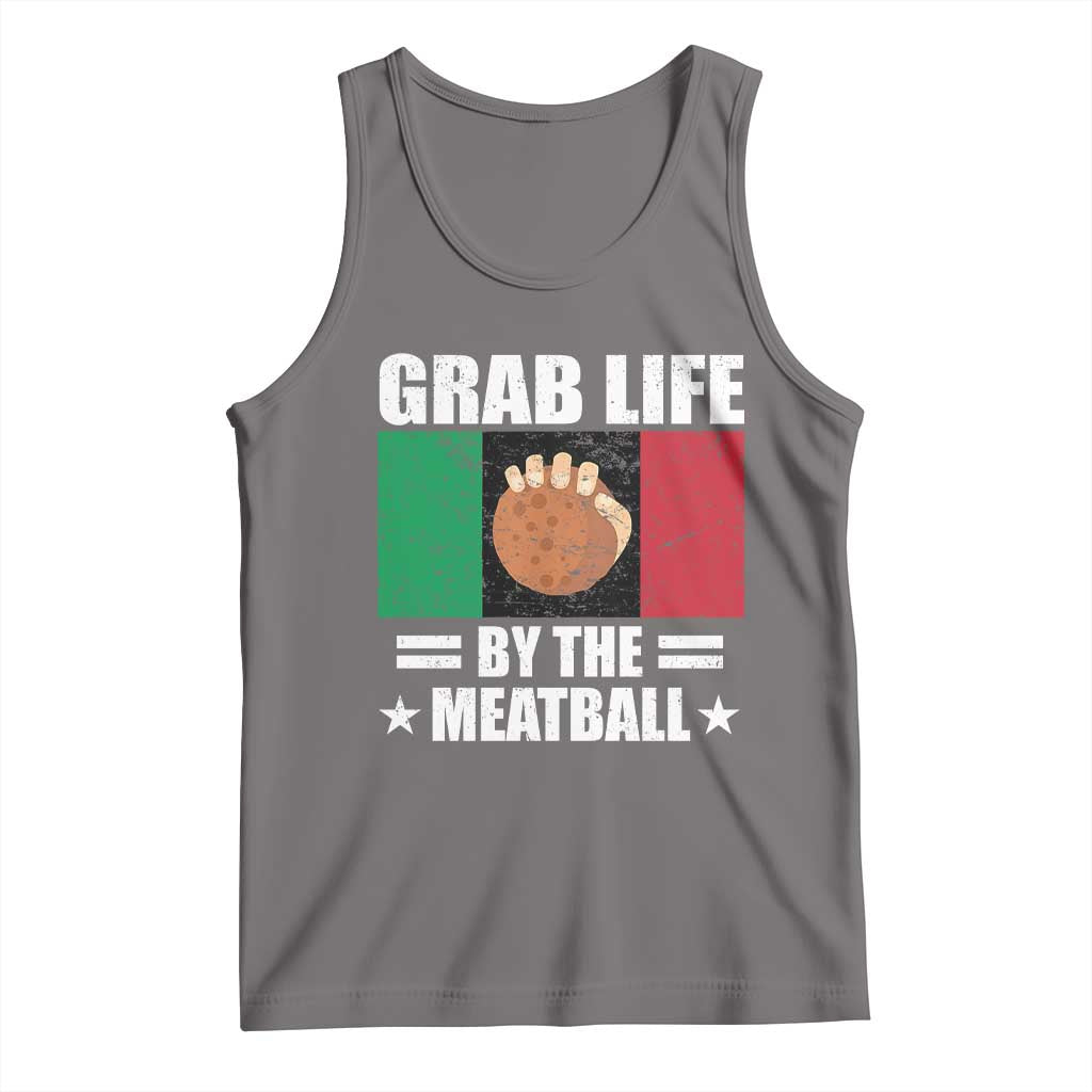 Funny Meatball Tank Top Italian Food Italy Flag - Wonder Print Shop