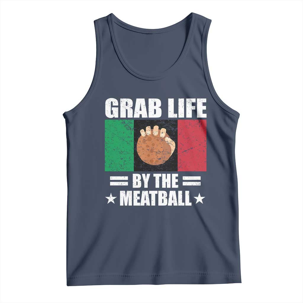 Funny Meatball Tank Top Italian Food Italy Flag - Wonder Print Shop