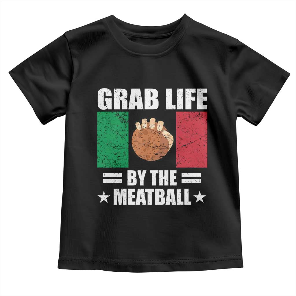 Funny Meatball Toddler T Shirt Italian Food Italy Flag - Wonder Print Shop